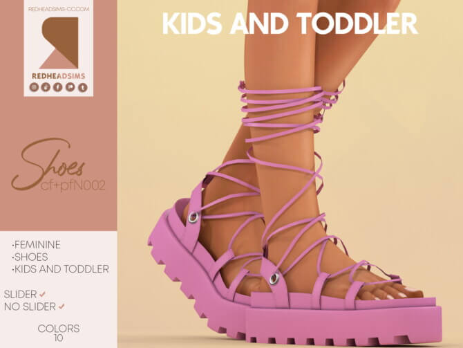 Kids & Toddlers Shoes CC by RedHeadSims CC