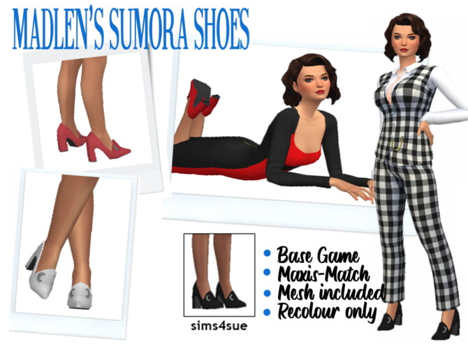 MADLEN'S SUMORA SHOES at Sims4Sue - Lana CC Finds