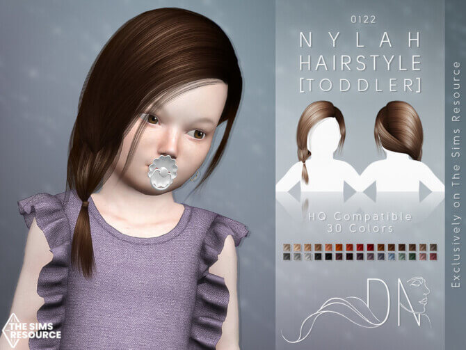 Nylah Hairstyle [Toddler] by DarkNighTt at TSR lana cc finds