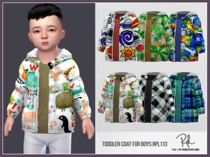 Toddler Coat for Boys RPL113 by RobertaPLobo at TSR