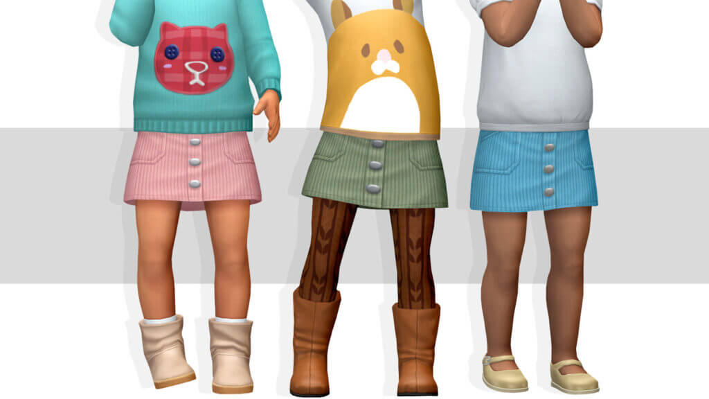 sims 4 toddler cc skirt