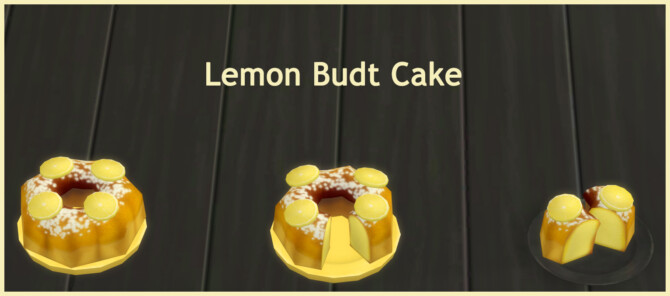BUNDT CAKE – VANILLA AND LEMON at Icemunmun