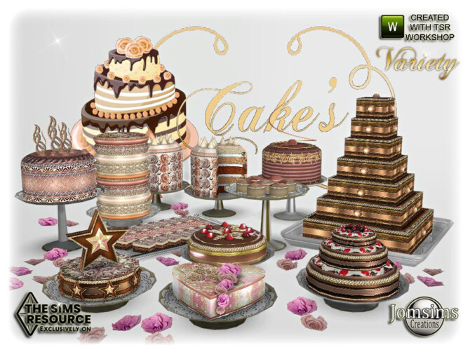 Cakes Variety by jomsims at TSR