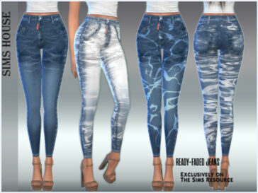 Ready-faded jeans by Sims House at TSR - Lana CC Finds