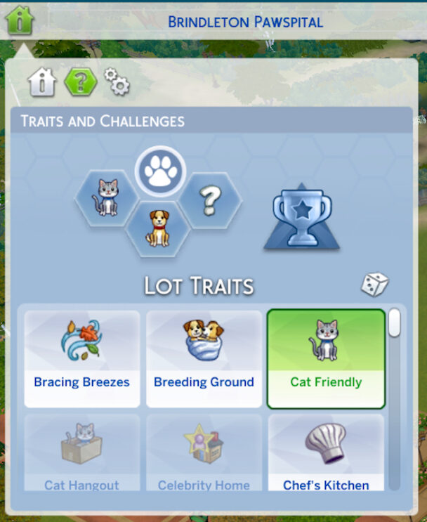 list of lot traits sims 4