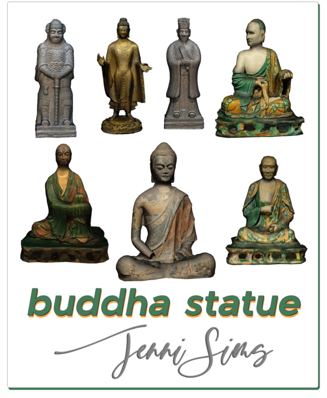 Buddha statues ( 7 ITEMS) at Jenni Sims - Lana CC Finds