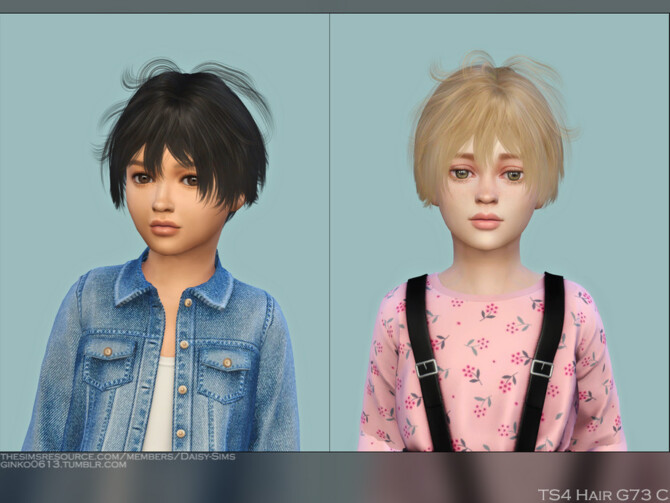 Child Hair G73C by Daisy-Sims at TSR - Lana CC Finds