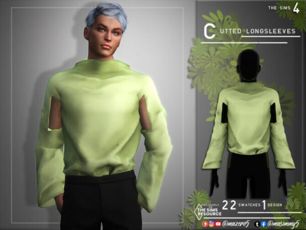 Cutted Longsleeves by Mazero5 at TSR - Lana CC Finds