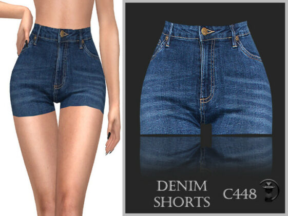 Denim Shorts C448 by turksimmer at TSR - Lana CC Finds