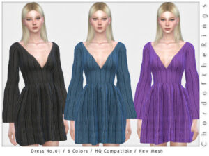 Dress No.61 by ChordoftheRings at TSR - Lana CC Finds
