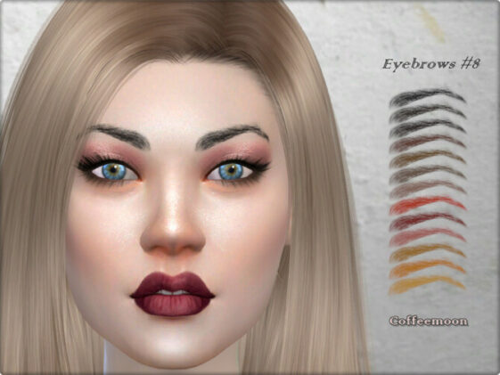 Eyebrows #8 by Coffeemoon at TSR - Lana CC Finds