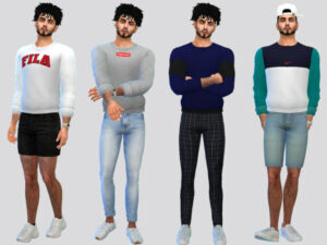 Rolled Jumper Shirt by McLayneSims at TSR - Lana CC Finds