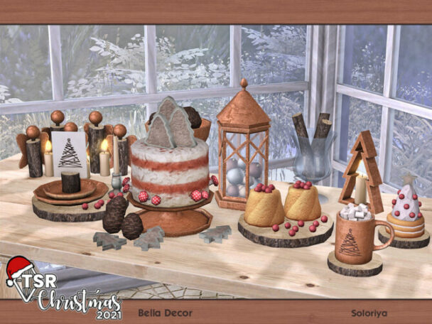 TSR Christmas 2021. Bella Decor by soloriya at TSR - Lana CC Finds