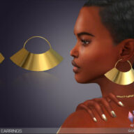 Keondra Plate Necklace by feyona at TSR - Lana CC Finds