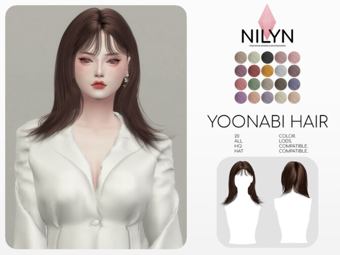 YOONABI HAIR by Nilyn at TSR - Lana CC Finds