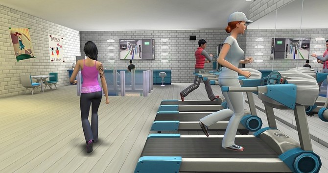 ihelensims – Community Lots: С-Fitness lot by Dolkin