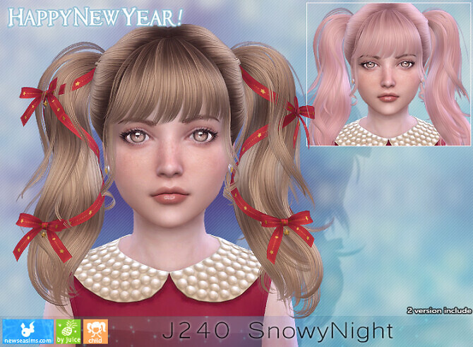 J240 SnowyNight hair child (P) at Newsea Sims 4 - Lana CC Finds