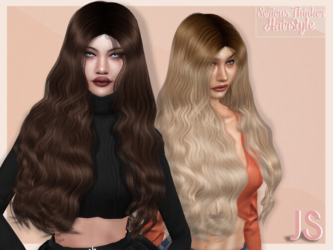 Serious Thinker Hair by JavaSims at TSR - Lana CC Finds