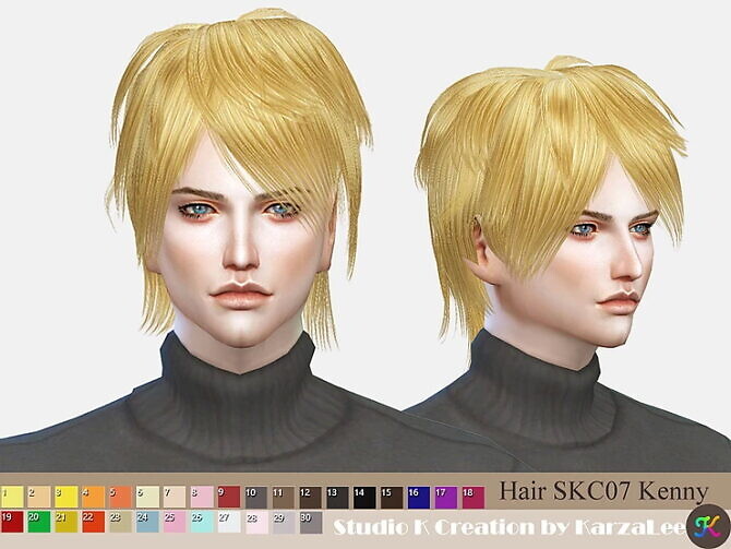 Hair SKC07 Kenny at Studio K-Creation - Lana CC Finds