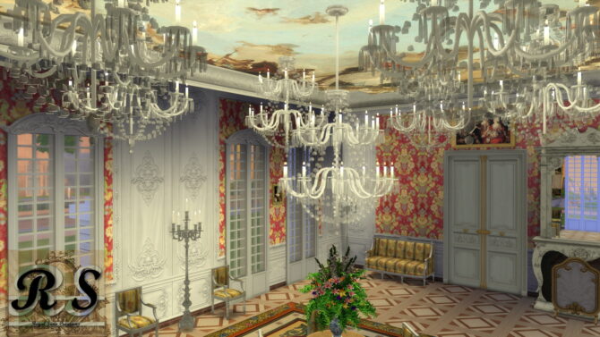 Regal Sims – Objects, Lighting: Royal Crystal Chandelier Set.