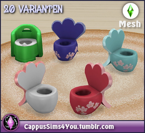 CappusSims4You – Objects, Plumbing: Seashell Potty.