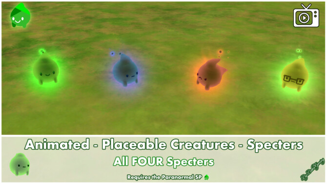 Animated Placeable Creatures Specters by Bakie at Mod The Sims 4
