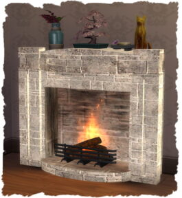 Fireplace Modern Antique by Chalipo at All 4 Sims - Lana CC Finds