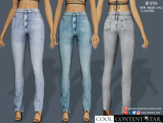 High Jeans by sims2fanbg at TSR - Lana CC Finds