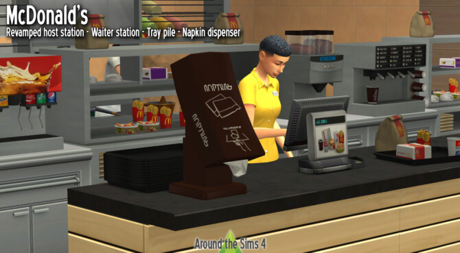 McDonald’s kitchen at Around the Sims 4
