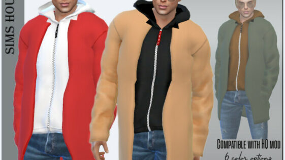 Men’s short coat by Sims House at TSR - Lana CC Finds