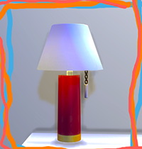 Mom’s table lamp at Ricci-Bee
