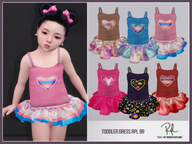 Toddler Dress RPL99 by RobertaPLobo at TSR - Lana CC Finds