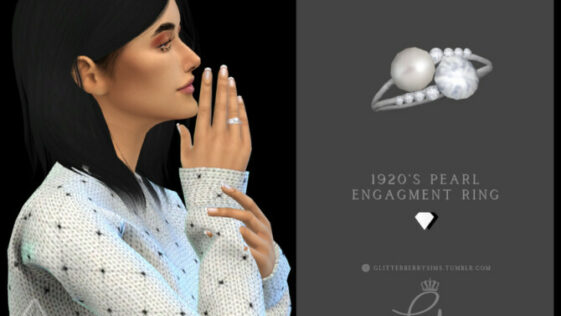 Lady Engagement Ring by Glitterberryfly at TSR - Lana CC Finds
