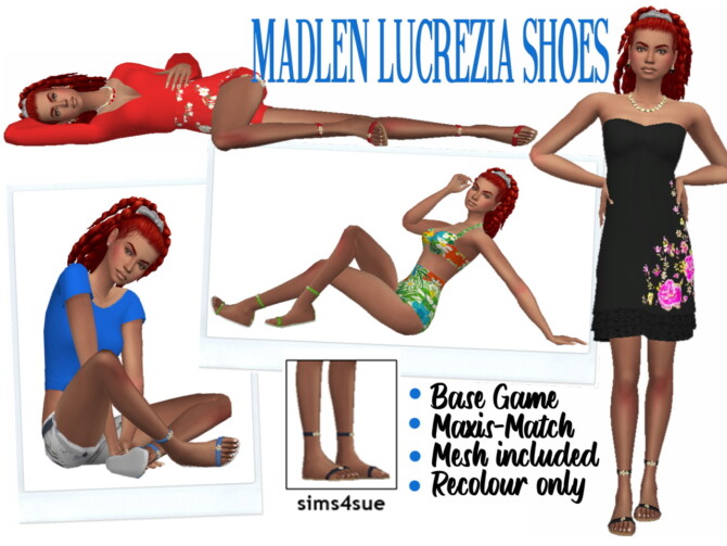 MADLEN'S LUCREZIA SHOES at Sims4Sue - Lana CC Finds