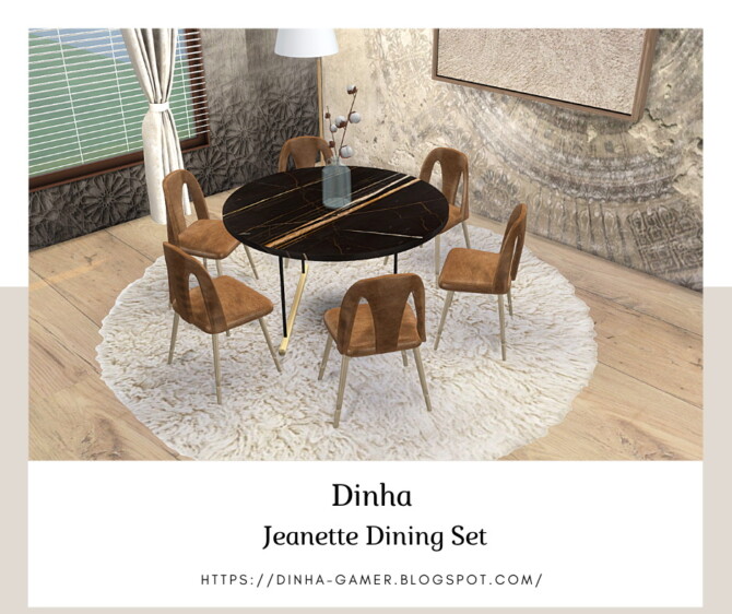 Jeanette Dining Set at Dinha Gamer
