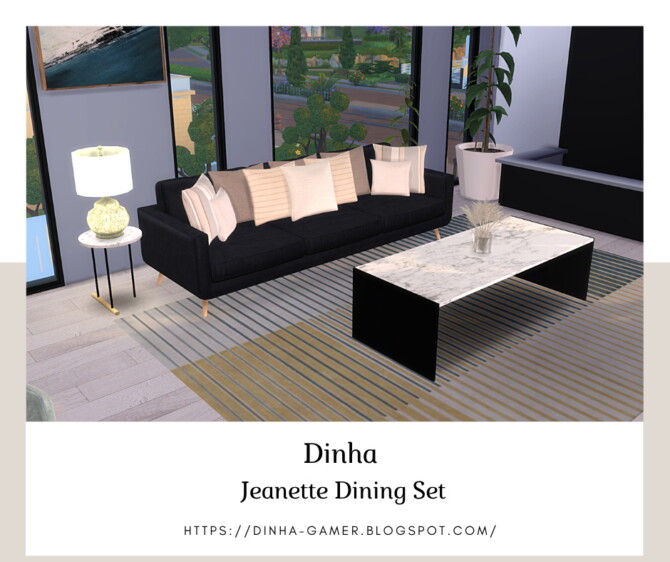 Jeanette Dining Set at Dinha Gamer
