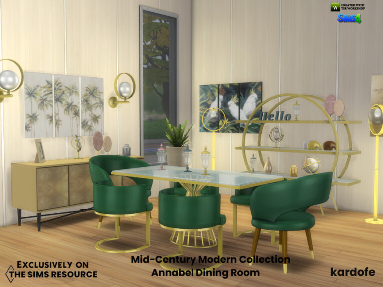 Mid-Century Modern Collection Annabel Dining Room by kardofe at TSR